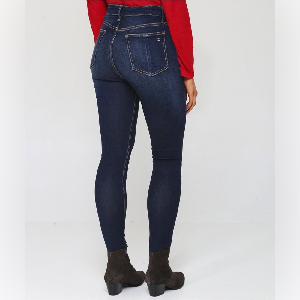 rag & bone High Rise Skinny Jeans in Clean Indigo